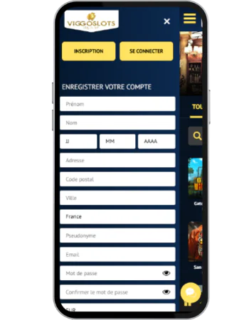 Viggoslots Casino Remplissez le formulaire