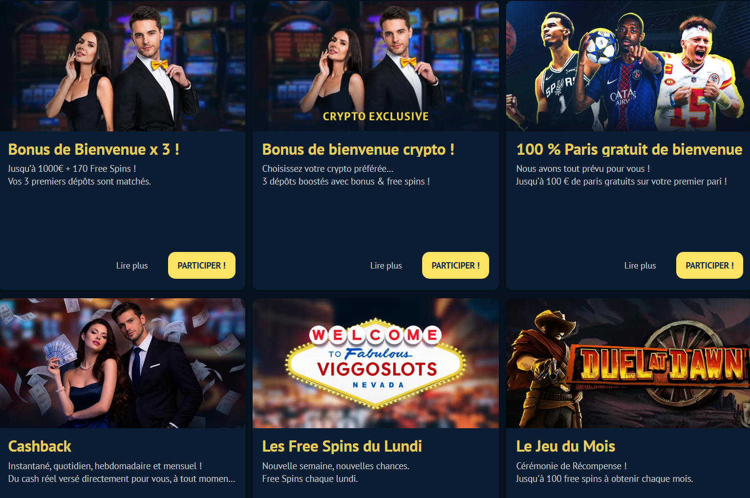 Viggoslots Casino bonus et promotions